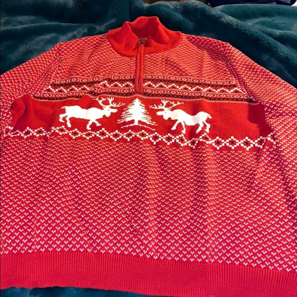 EUC MENS RED HOLIDAY SWEATER 4XL